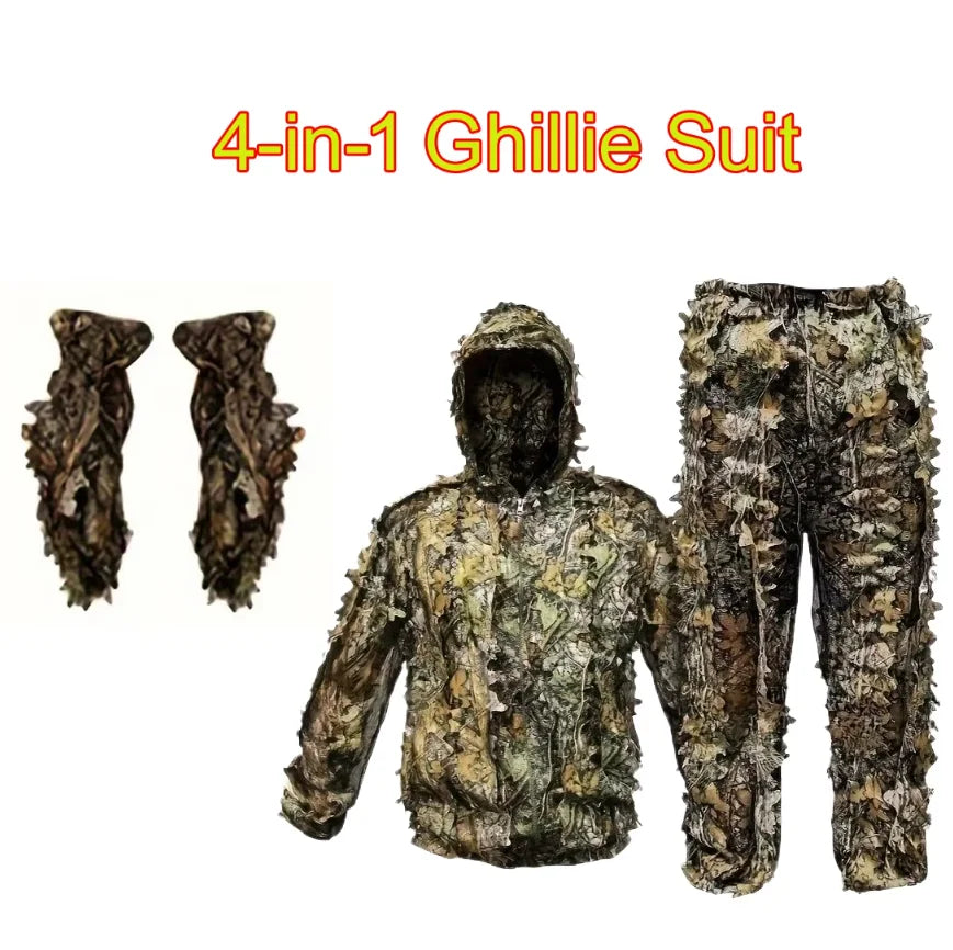 vêtements de chasse avec motifs feuillus pour immersion dans la nature
