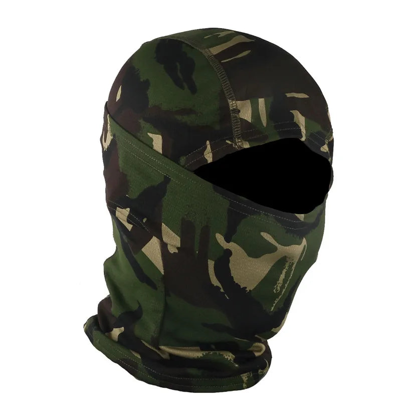 balaclava en tissu respirant avec motif camouflé