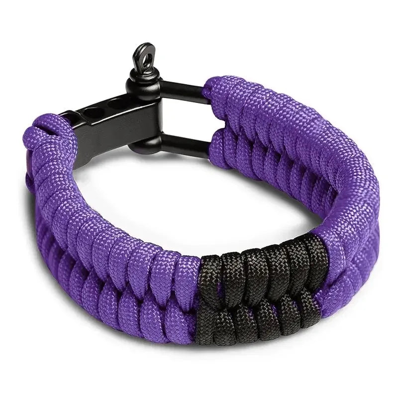 bracelet de survie en nylon avec design ajustable