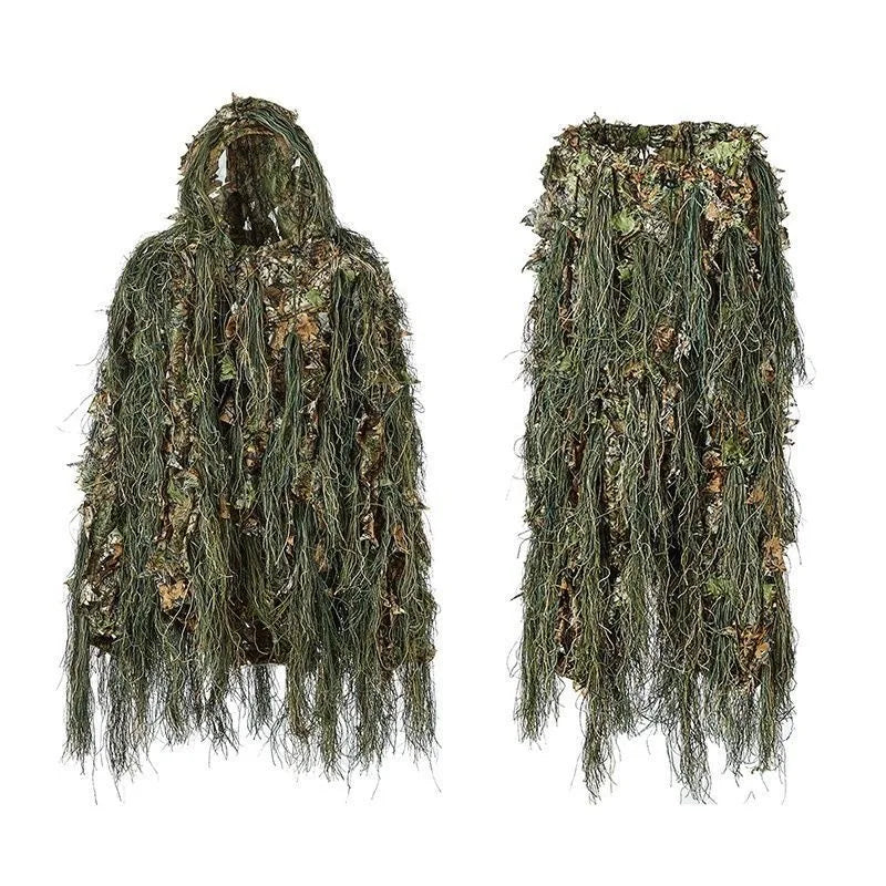 Vêtements de camouflage 3D en feuillage bionique pour chasse - Ghillie Suit