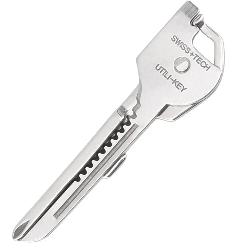 Outil multifonction pliant 6 en 1 pour clé de poche avec ouvre-bouteille et tournevis