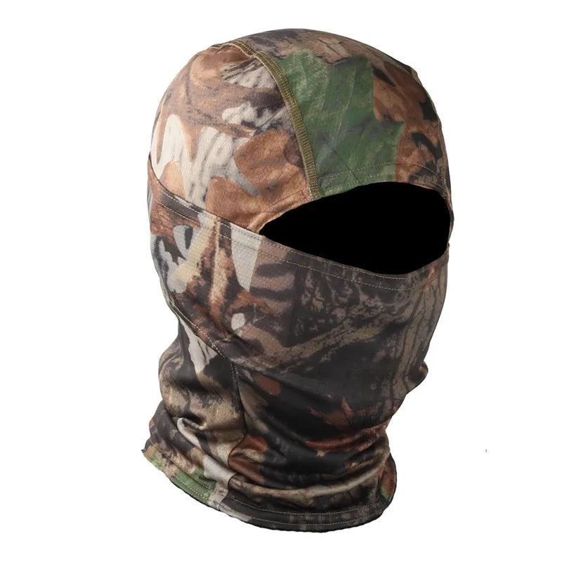 protection balaclava camouflage pour activités hivernales