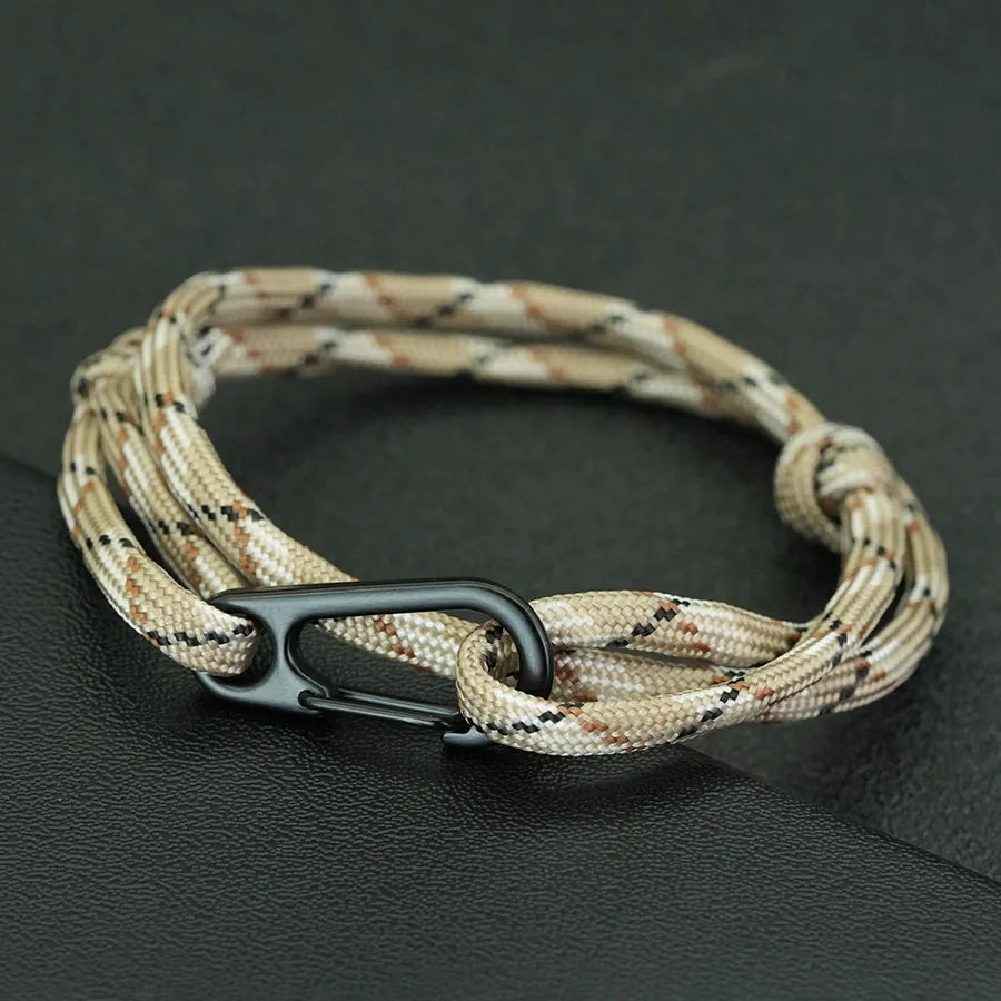 bracelet en paracorde coloré pour hommes actifs