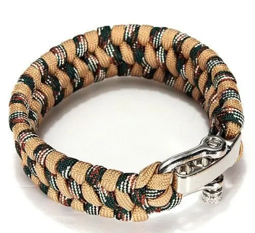 bracelet outdoor ajustable en paracorde pour hommes