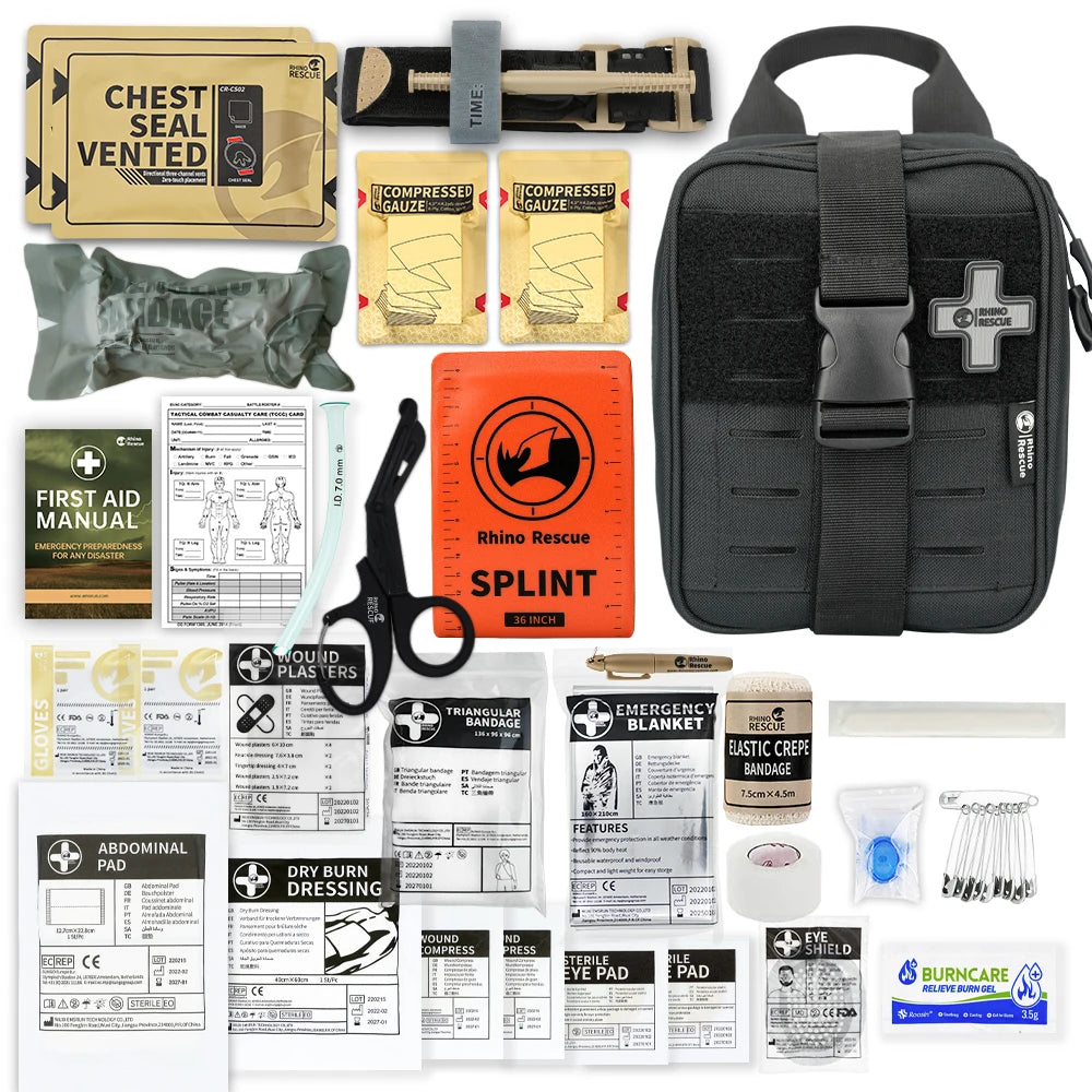 trousse de premiers secours tactique tout-en-un
