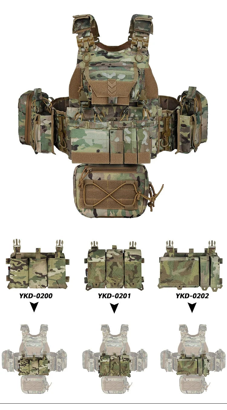veste militaire YAKEDA 8833 avec système d'attache MOLLE