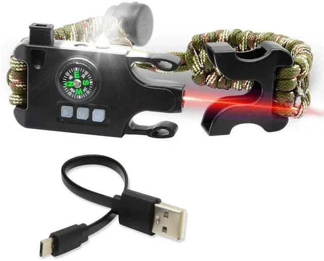 bracelet d'alerte LED pour randonnées et campings