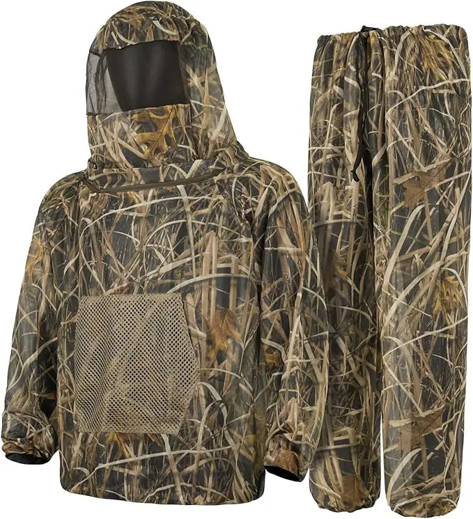 Vêtements de chasse camouflage respirants avec capuche et équipement tactique