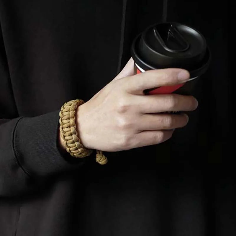 bracelet ajustable pour camping et randonnée en corde d'umbrella