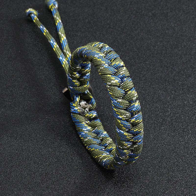 bracelet en paracorde tressée pour homme