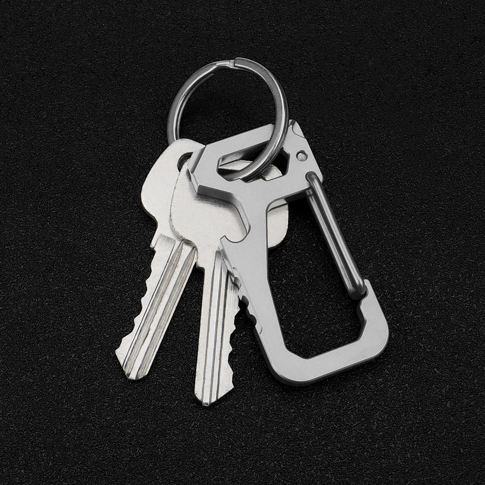 porte-clés durable en titane avec outil pratique