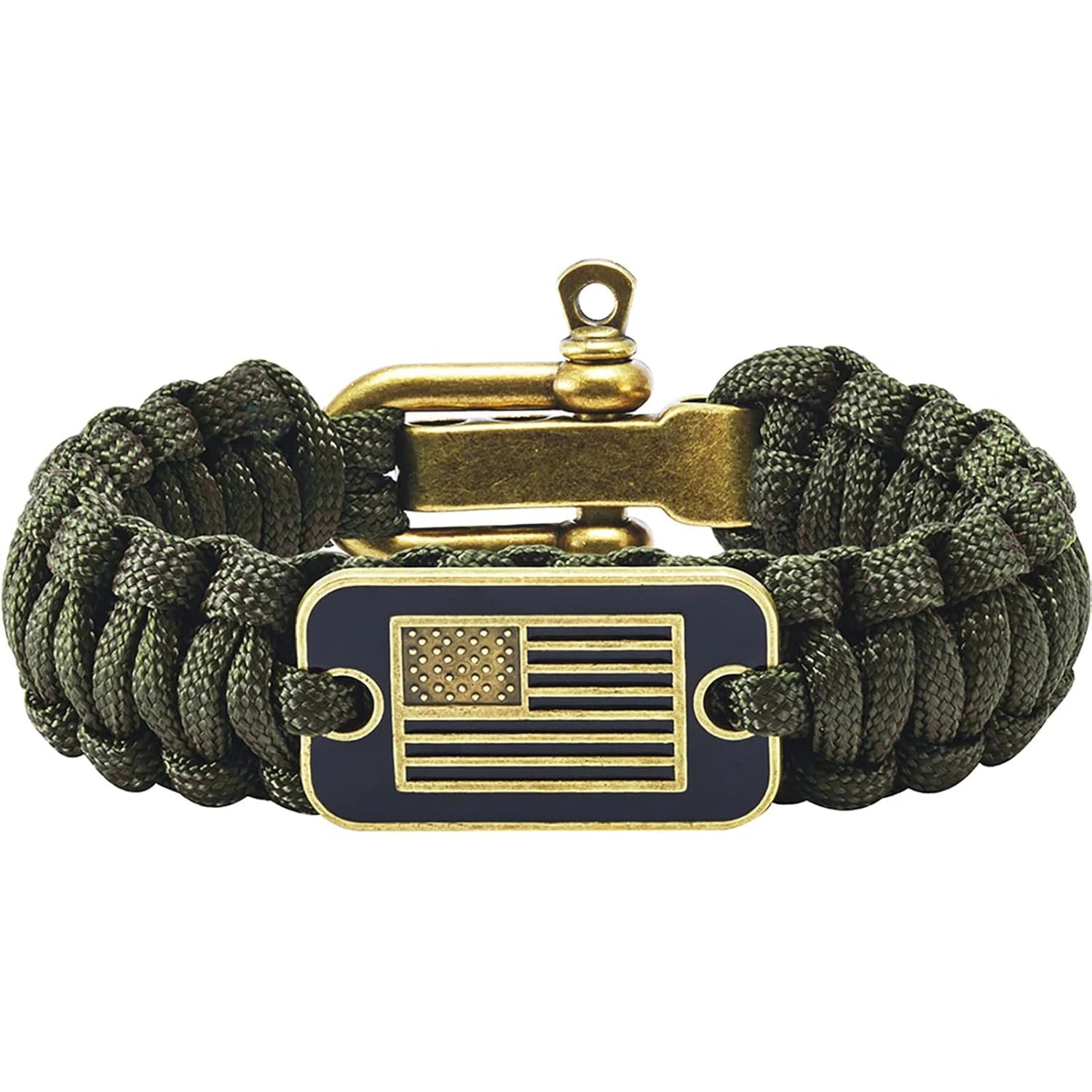 bracelet de survie avec design patriotique