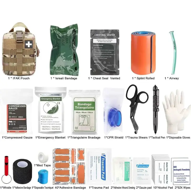 Kit de Traumatologie Survie - Kit Trauma