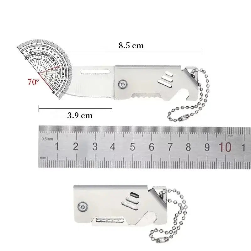 Mini Couteau de Survie - Acier inoxydable