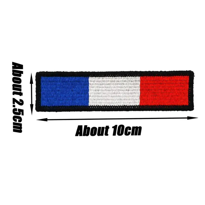 Patch Militaire Drapeau Français Brodé